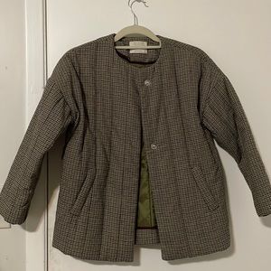 Zara Houndstooth Bomber jacket